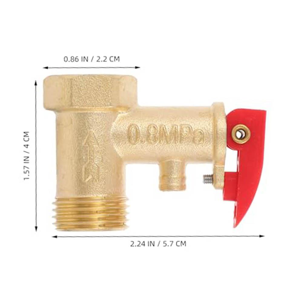 Compatible Copper Safety Valve for Haier and For Midea Water Heater Systems Prevents Overpressure and Leakage Issues
