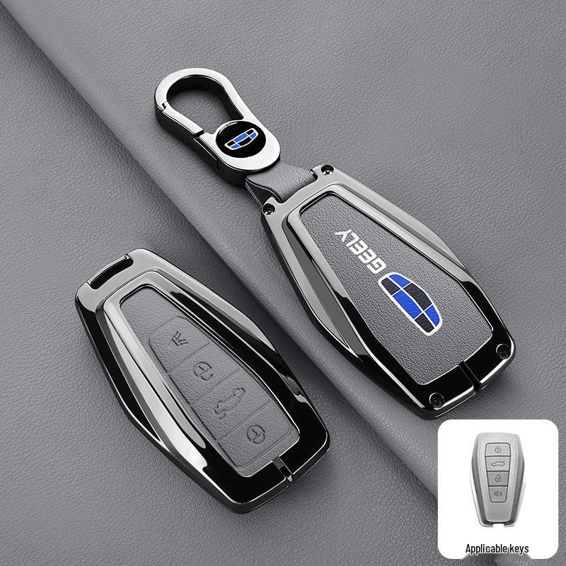 Premium Protective Key Cover for Geely Emgrand: Fits 26 Models including Xingyue L, Xingrui, Boyue L, Haoyue, Bin Yue – Men's Buckle Design