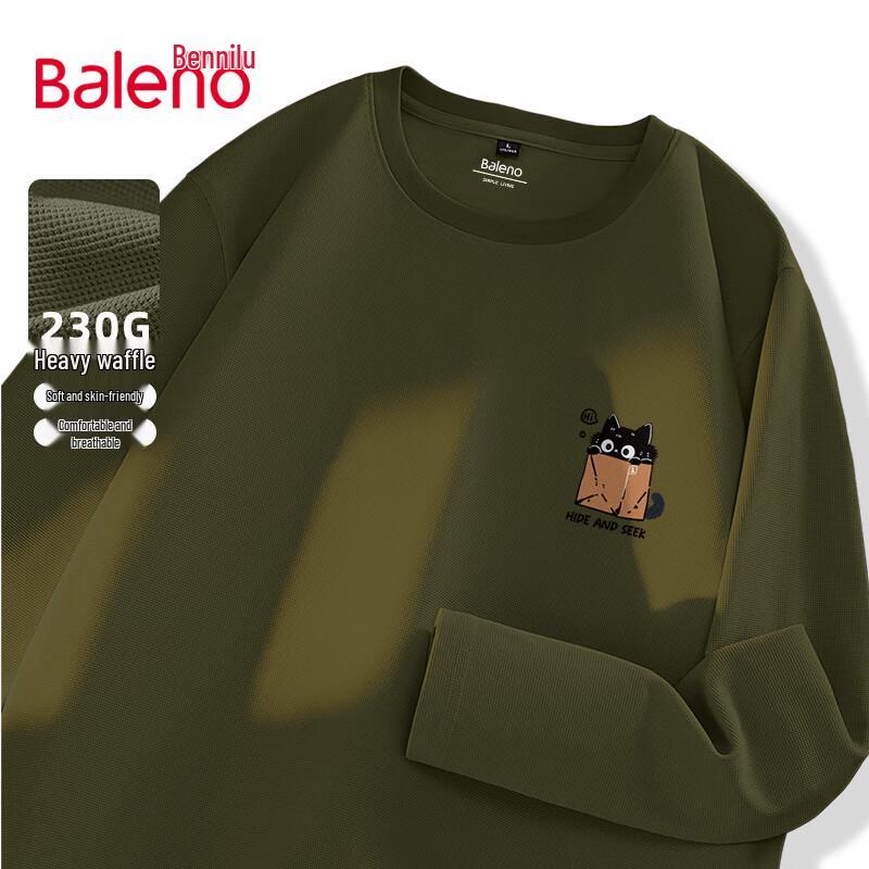Baleno Men's Waffle Knit Long-Sleeve Top
