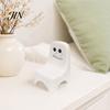 Small Mobile Stand 3D Printed Phone Holder, Ghost Chair Shape Compact Stand, Smiling Face Portable Anti-Slip Decorative for Home Office Travel