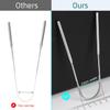 3PCS Tongue Scraper, Stainless Steel Tongue Scrapers, Tounge Scraper Cleaner, Professional Tongue Brush,Tongue Coating Remover