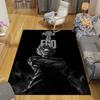 Son Goku Flannel Printed Carpet, Home Sofa Decoration for Living Room & Bedroom, Non‑Slip Play Flannel Floor Mat for Game Room