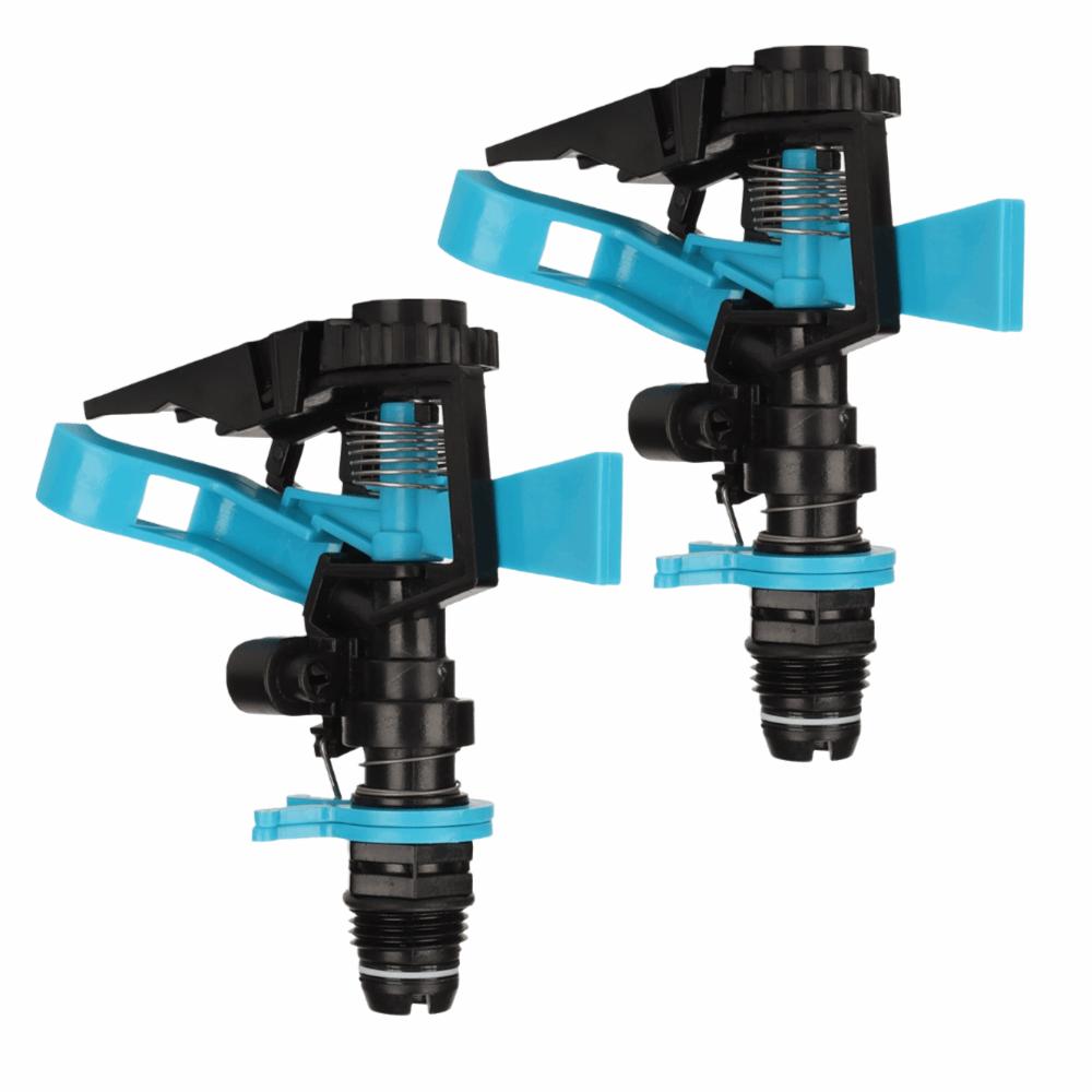 2pcs Plastic Sprinkler Head G1/2 Male Thread Lawn Watering Sprinkler Head  Lawn Irrigation