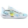 Nike Precision 7 Basketball Shoes Men's Low Top White/Black/Blue/Yellow FN4322-100(Team545-)