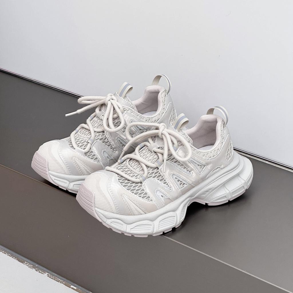 Big head platform dad shoes women's summer new mesh breathable kapibara lightweight running sports shoes