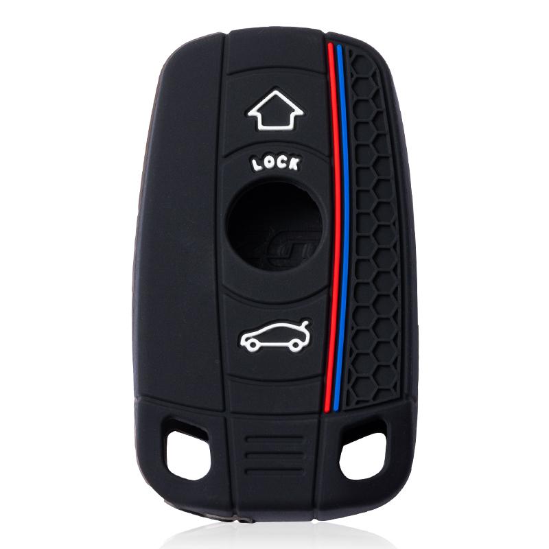 STIQ3 New Smart Car Key Case Cover Fob For BMW E60 E61 E70 E81 E87 E90 E91 E92 X1 X5 X3 1 3 5 6 Series Z4 Silicone Protector Shell