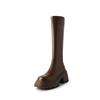 Skinny Elastic Skinny Boots 2025 Thick Heel Small Boots Women's Knight Boots Knee Boots