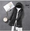 2024 Women's Plus Size Lightweight Mid-Length Down Jacket with Detachable Hood
