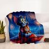 "Tom & Jerry: Magische Nachtdecke" Decke Flanell Überwurfdecke für Sofa, Bett, Reisen, Camping, Büro