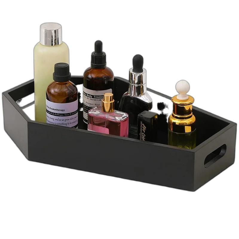 Coffin Shape Black Tray Storage Box Gothic Home Wood Tray Halloween Decoration Birthday ChristmasThanksgiving Day Present Gift