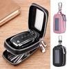 Double Zipper Car Key Bag Car Remote Key Bag Transparent Large Capacity Key Fob Protection Portable PU Leather Key Coin Holder