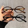 3 Paar Oval Geformte Modische Universelle Brillenrahmen für Damen und Herren, Verziert mit Trendigen Brillenrahmen