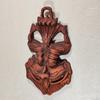 Metal Feng Shui Vastu Showpiece Nazar Battu With Naag Ganesha Suraksha Kawach Mask For Evil Eye Protection For Home
