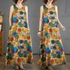 New Long Dresses Summer New Plus Size Sleeveless Round Neck Printed Dresses