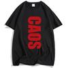 MIGUEL CAOS Album Print T-shirt Unisex Streetwear Hip Hop Short Sleeve Cotton Tshirts Letter Graphic Printing T Shirt