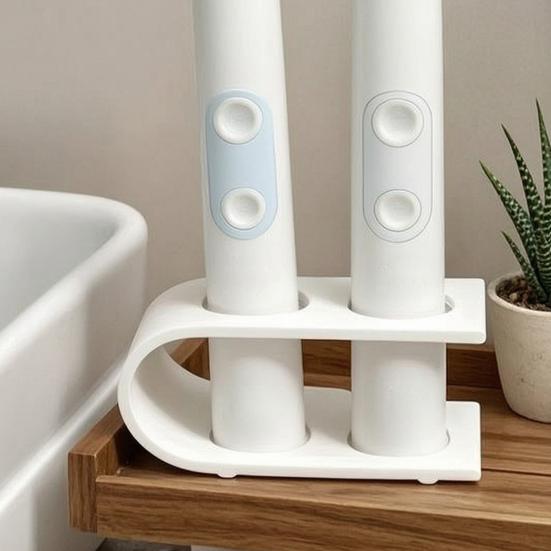 3D Printed Toothbrush Storage Rack, Two-Position Toothbrush Holder, Stable Hollow Toothbrush Stand for Dryness, Bathroom Organizer