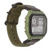 Digital Sport Watch Canvas Strap Luminous Waterproof Retro Sport Watch for Outdoor Sports