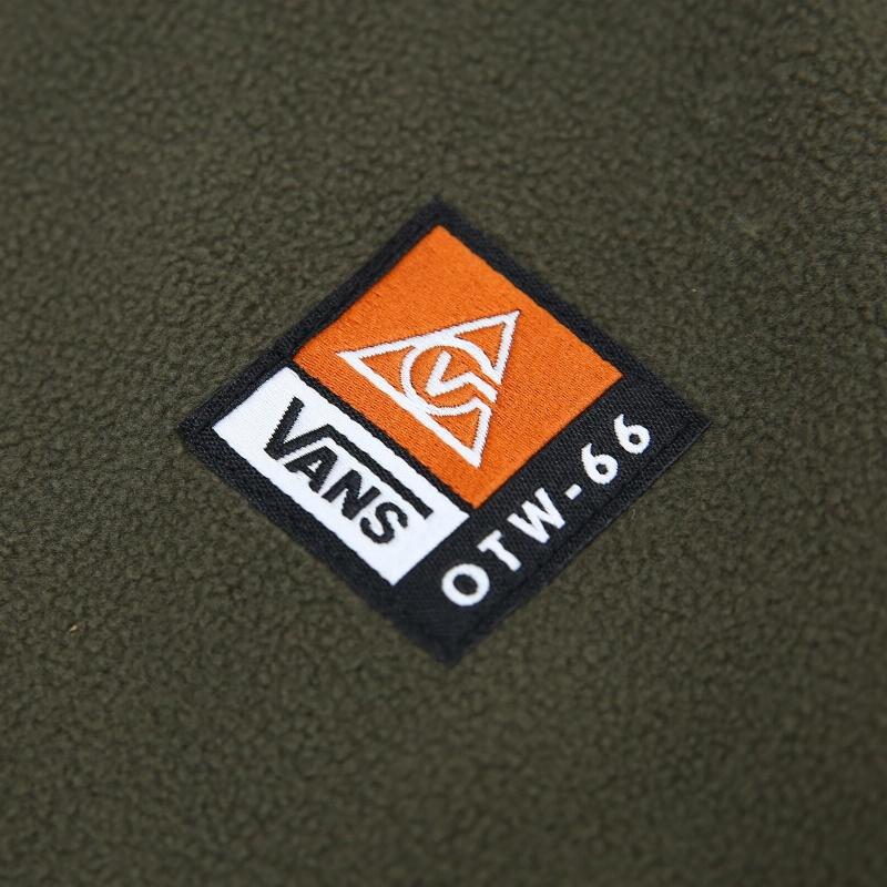 Vans Pullover Stand Collar Fleece Hoodie Men hoodies Military-Green VN0A4USGKCZ