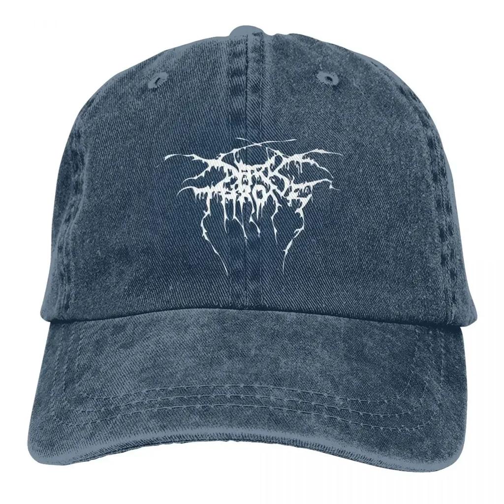 Darkthrone True Norwegian Baseball Cap Black Metal Outdoor Gym Sun Visor Washed Hip Hop Hats Male Vintage Design Baseball Caps