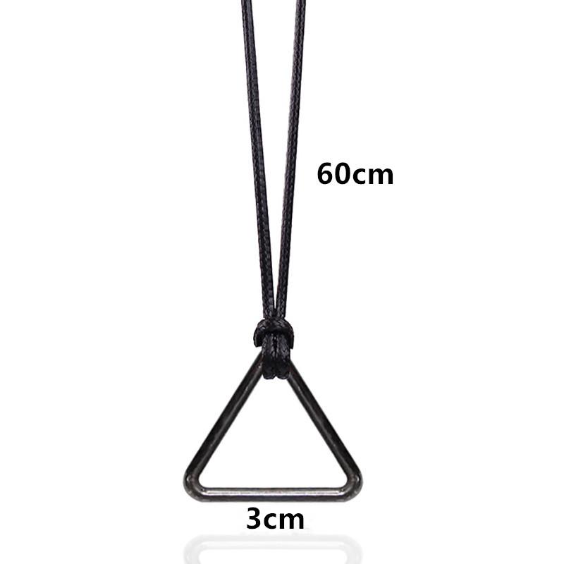 Anime Chainsaw Man Volkner Pochita Náhrdelník Cosplay Kožený řetízek Trojúhelníkový stahovací prsten Přívěsek Choker Šperky Doplňky Dárek