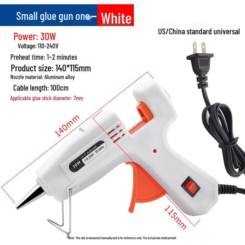 20W DIY Hot Melt Glue Gun for Household & Children's Crafts - Includes 11mm Glue Sticks