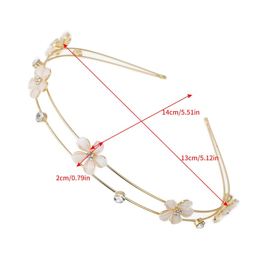 Women's Fashion Rhinestone Headband Pearl Alloy Hairband Vintage Headband Jewelry Hair Accessories For Women Trend Hair Hoop