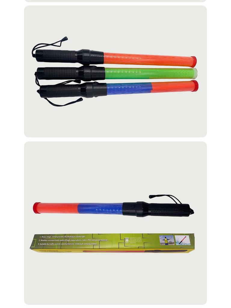 Rechargeable LED Traffic Baton Flashing Emergency Night Warning Stick