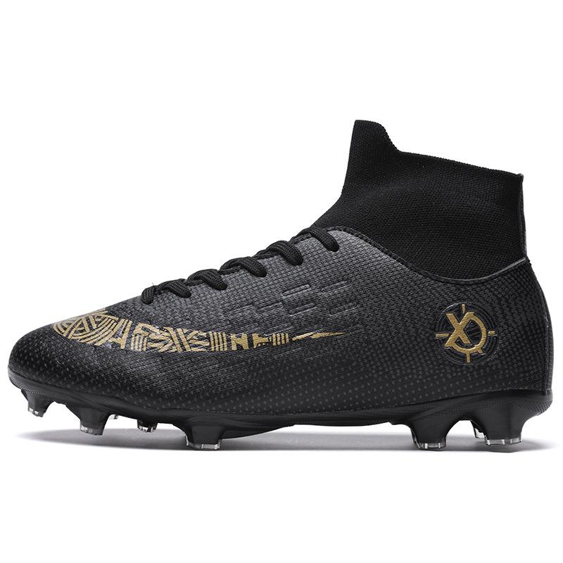 Neue C Luo High-Top-Fußballschuhe Kinder-Erwachsene Herren- und Damenstollen Training Kunstrasen Sportschuhe