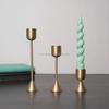 European-Style Metal Gold Candle Holder High Creative Decorative Crafts for Dining Table Living Room Ornaments Candle Holder