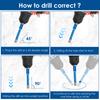 7PCS Diamond Drill Bits Set 6-12mm Quick-Fit Shank Core Bit Portable Efficient Tile Hole Saw Kit for Tile Granite Marble Masonry