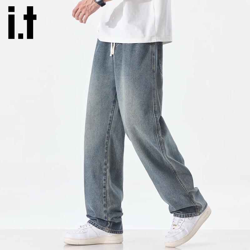 Izzue It Men's 2025 Loose Straight-Leg Jeans
