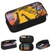 African Sunset Giraffe Cute Giraffe Print Pencil Cases for Student Gifts Pen Box Pencil Bag Large Storage Pencil Pouch
