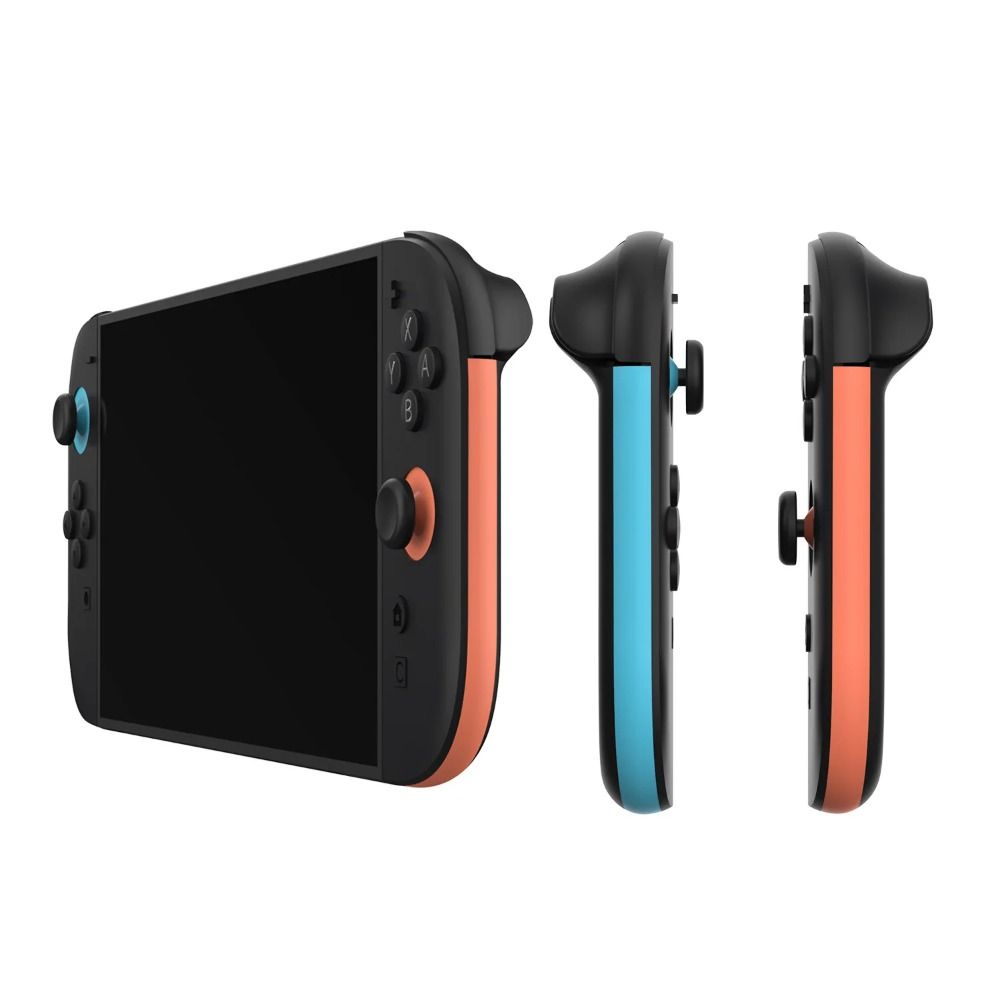 1Pair Replacement Controller Decorative Strip Blue Red Stylish Faceplate Cover Durable Minimalist for Nintendo Switch 2 Joycon