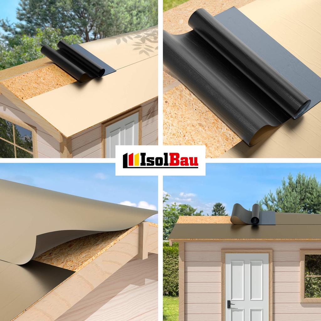 IsolBau Self-Adhesive Bituminous Membrane Dachbahn KSK 5m² RAL 7013