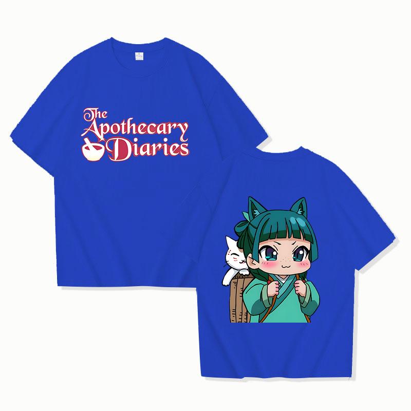New Anime The Apothecary Diaries Printing T Shirts Women Fashion Short Sleeve T Shirt Unisex Cool Summer Casual Loose T-shirt