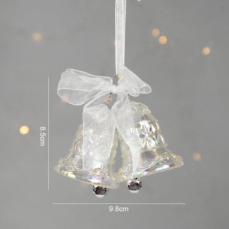 Acrylic Christmas Tree Hanging Ornaments Elk Angel Doll Bell Pendant 2024 Merry Christmas Decoration for Home Xmas New Year 2024