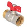 Nickel-plated ORO ball valve with aluminum butterfly gland (MAl) (version