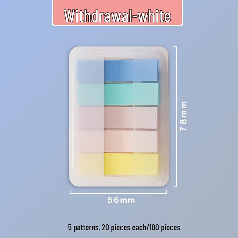 Transparent Writable Sticky Note Tabs and Page Dividers