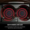 Car Cup Coasters - 2 Pack 2.75 Inch Diameter Universal Auto Anti Slip Cup Holder Insert Coaster, Suitable for Most Car Interior Accessories(Red)