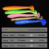 T-Tail Soft Bait Lure: Artificial Worm with Lead Head Hook for Long Cast Bass Fishing, Drop Shot T-Tail Design.