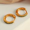 Yori Delicate Colorful Bling Simple Round Earrings Fashion Thin Finger Korean High Quality Jewelry 18K Golden Accessories