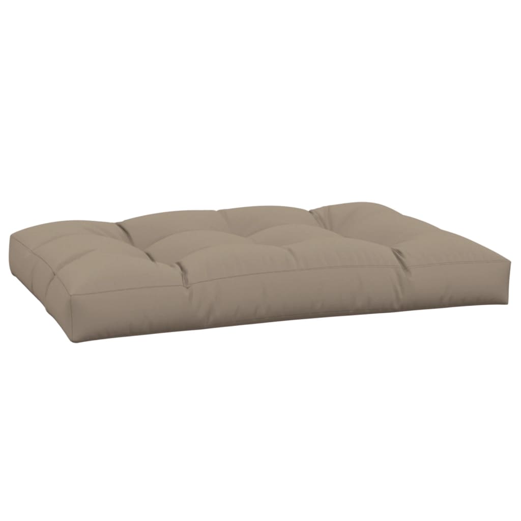 Pallet Cushion Taupe 120 x 80 x 12 cm Fabric