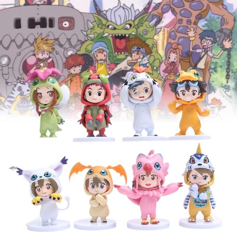 Collectible Digital Monsters Action Figures Featuring Taichi Agumon And Yamato Gabumon