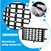 MAIKER 2 Pieces Universal Metal Car Storage Box Small Cargo Pocket Molle Panel Frame Storage System for Car Truck RV Boat Home Storage, Black