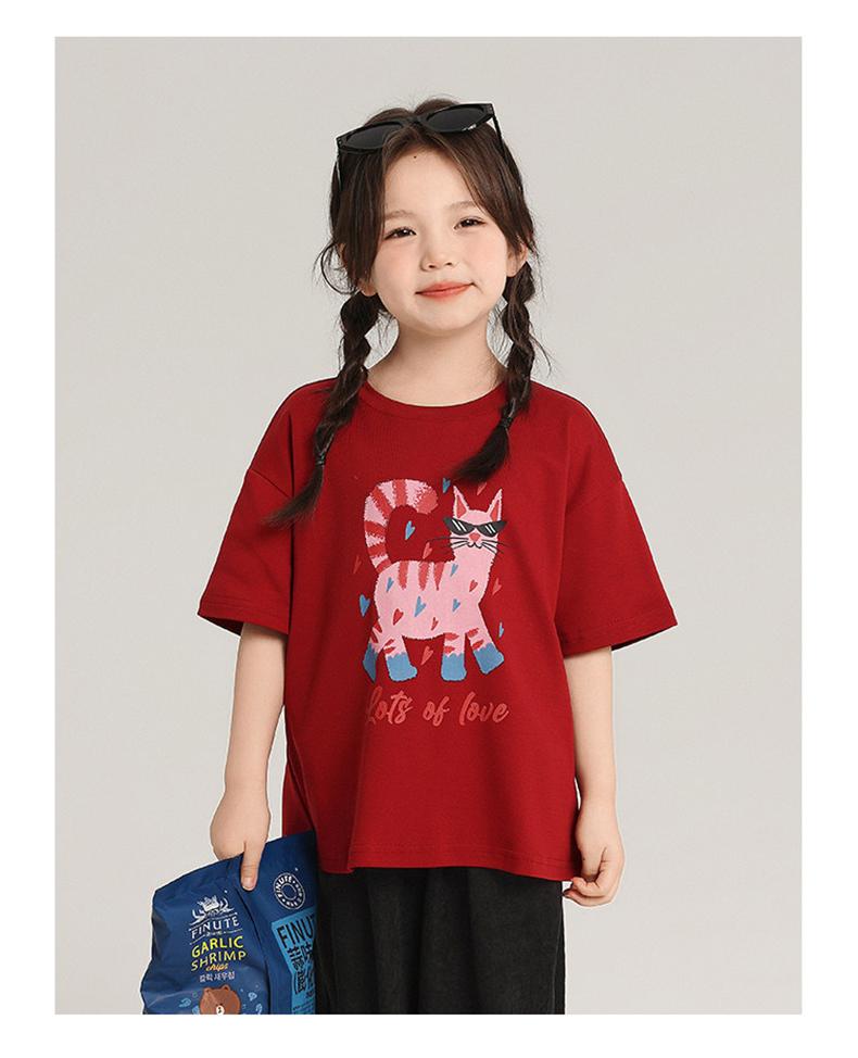 New products for boys and girls, pure cotton short sleeves