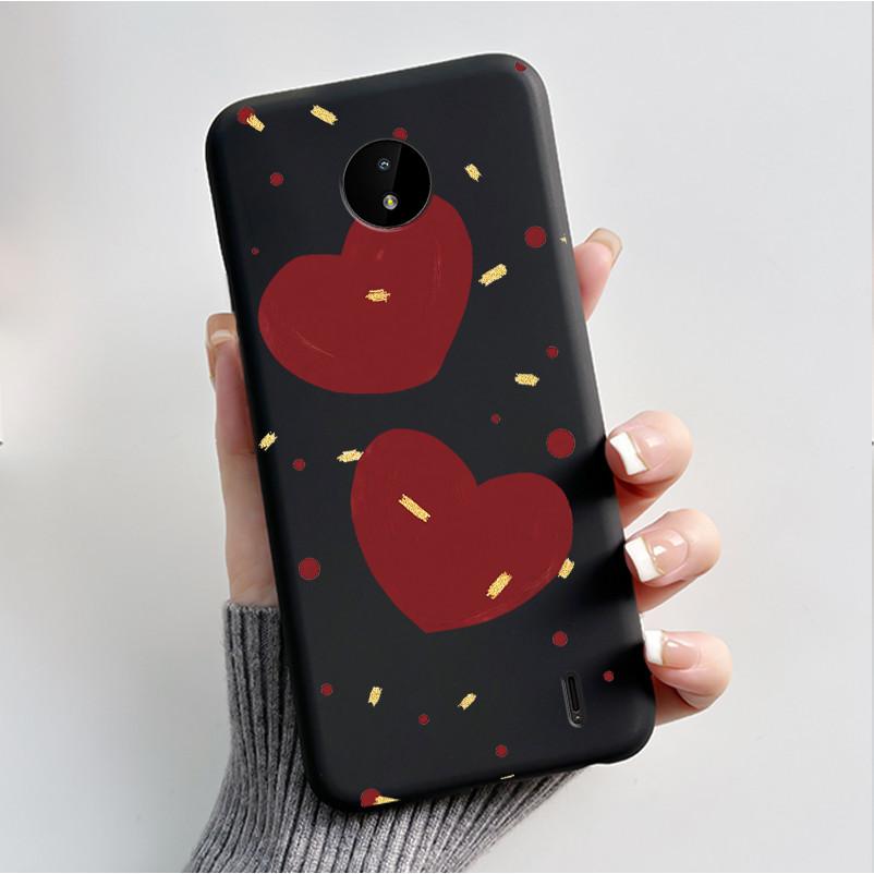 For Nokia C10 C20 C20 Plus Phone Case Luxury Fashion Butterfly Flowers Black Soft TPU Full Protective Cover For NokiaC10 Casing