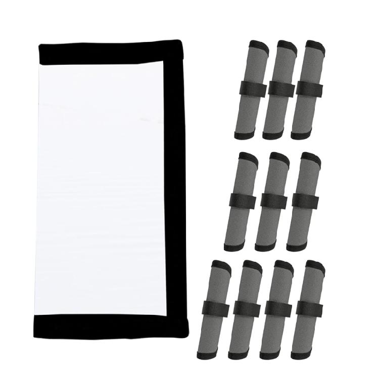 

Waterproof Fishing Gear Organizers Lures Baits Storage Bag With 10pcs Protective Rod Sleeves For Convenient Transport сірий
