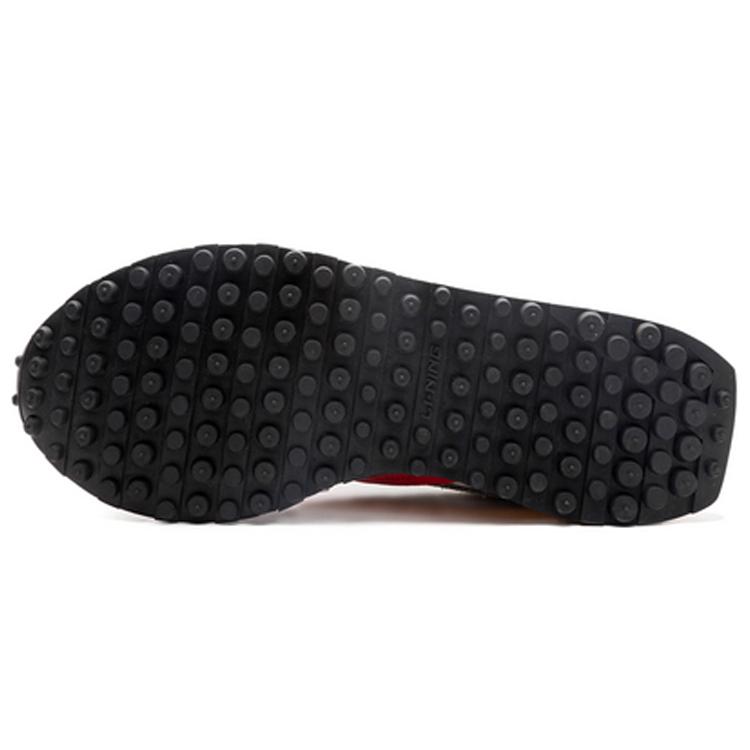 New LiNing 001 Anti Slip And Wear Resistant Lightweight Low Top Sports Casual Shoes Men's White Gray AGCP313-1