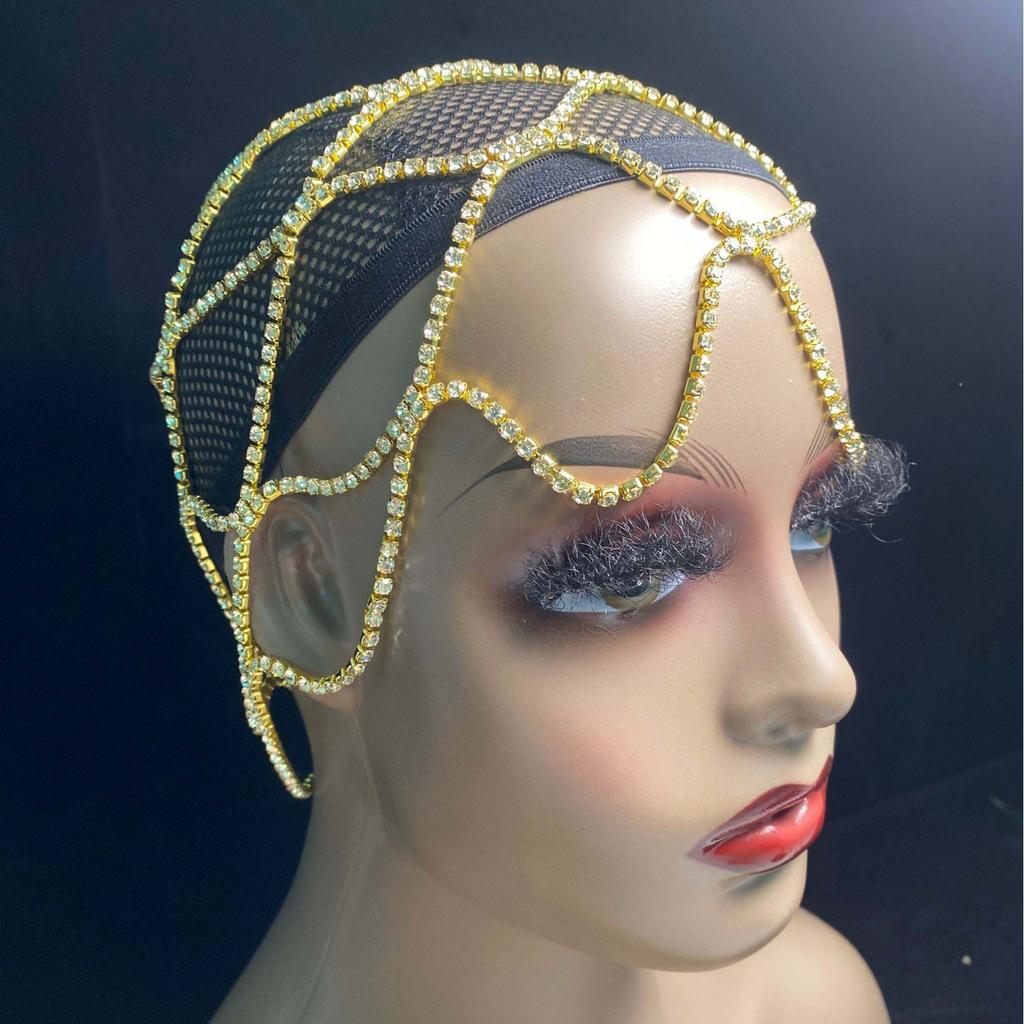 Accessoarer, Hårkedja med strassnät, Överdrivet temperament i flera lager