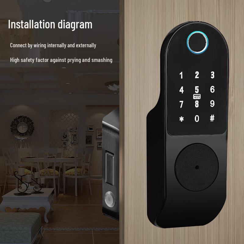 Realand C08 Wire-Free Fingerprint Smart Access Lock CN Plug (adapter Included)